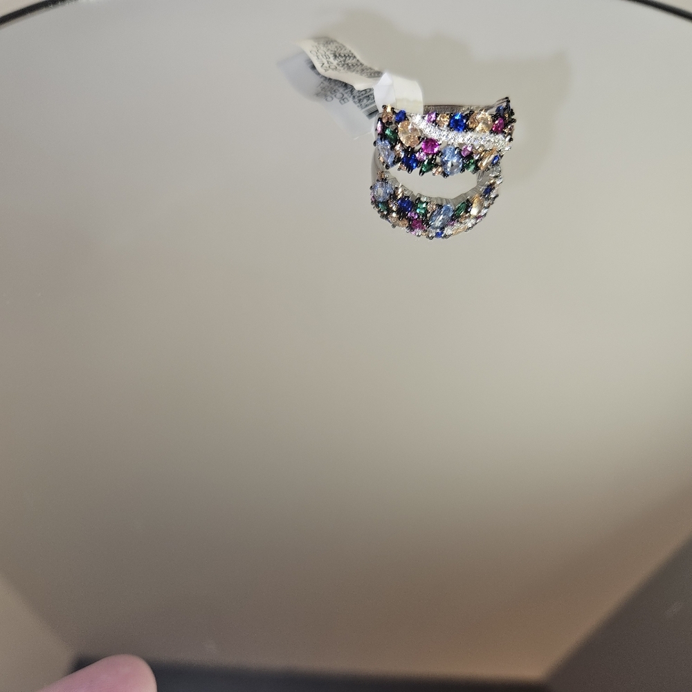 Multicolor Gemstone Ring SZ 7 - Picture 5 of 6